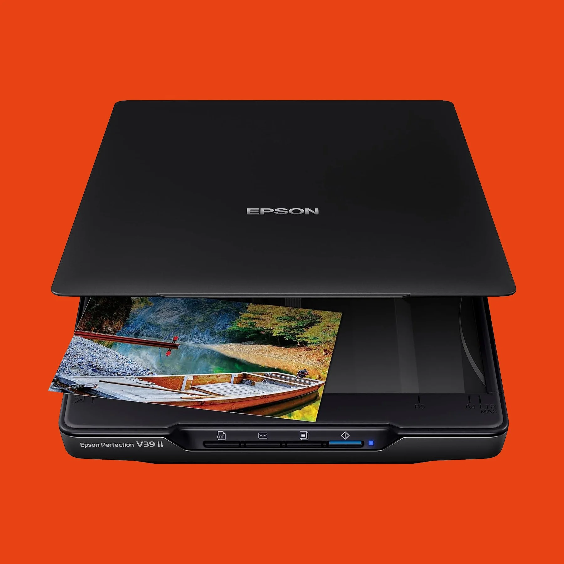 Epson Perfection V39 II flatbed scanner with photos