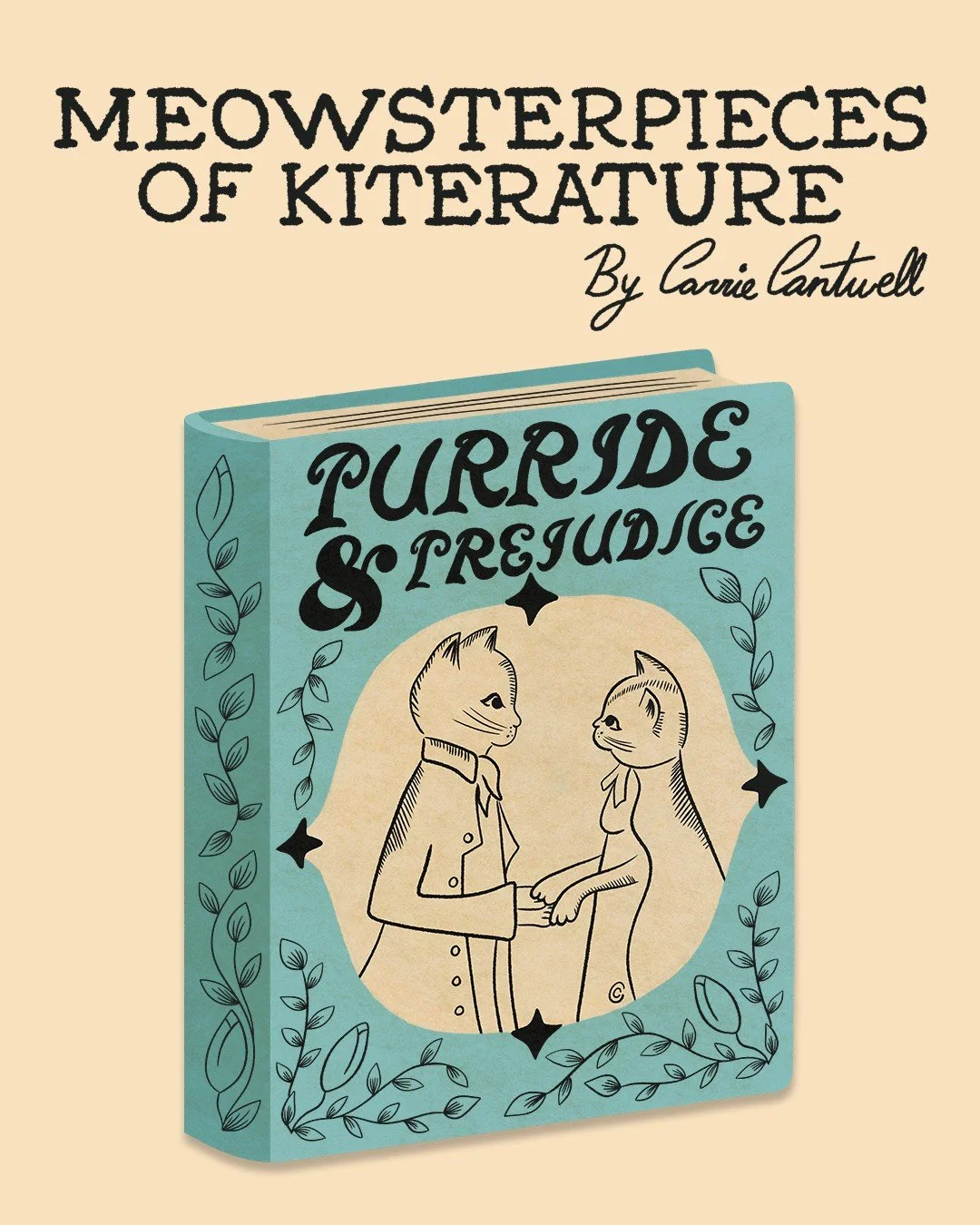 New Meowsterpieces of Kiterature incoming! 🐾📚 I&rsquo;ve teamed up with one of my amazing new art licensing partners to create a custom set of these literary kitties&mdash;this time, as stickers! 🐱✨

#MeowsterpiecesOfKiterature
#CatArt
#StickerArt