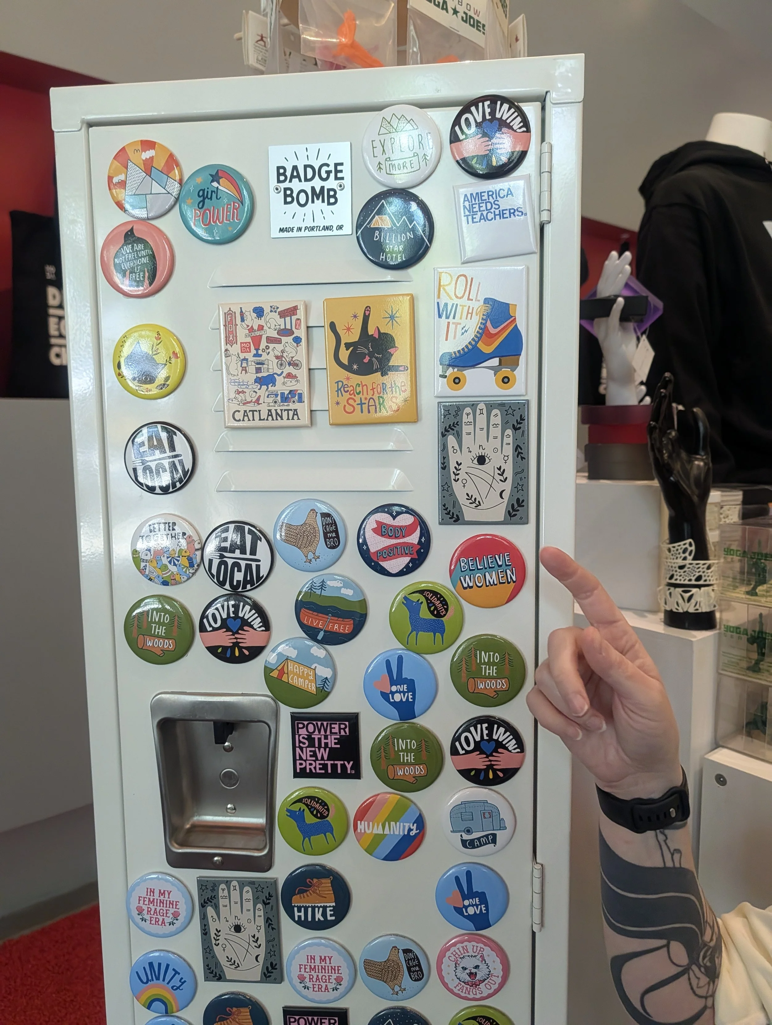 Carrie Cantwell in the MODA (Museum of Design Atlanta) Gift Shop