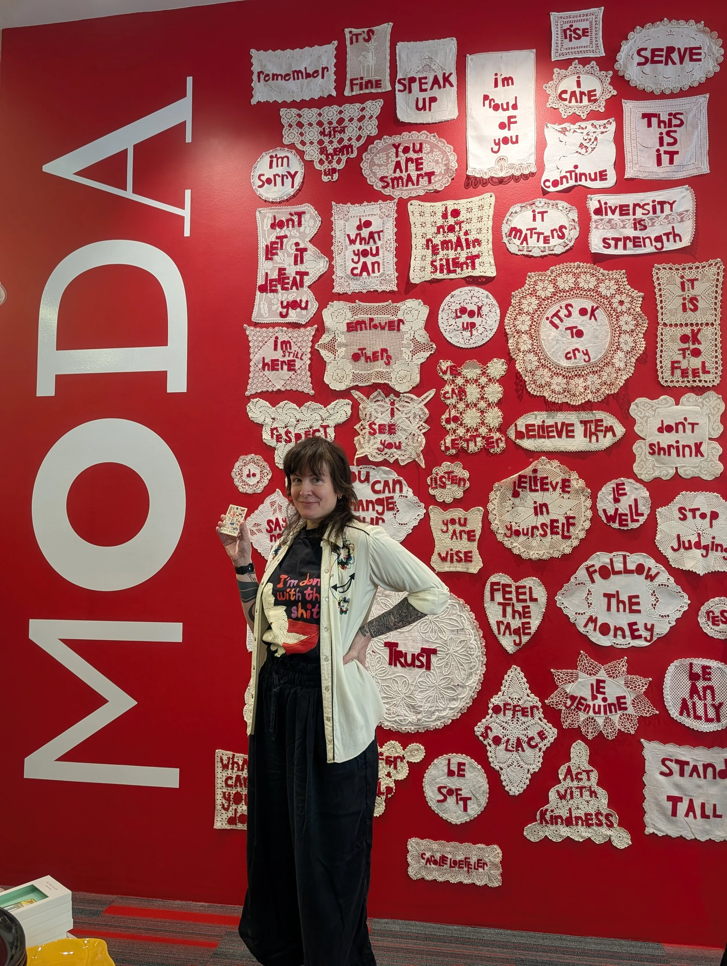 Carrie Cantwell in the MODA (Museum of Design Atlanta) Gift Shop
