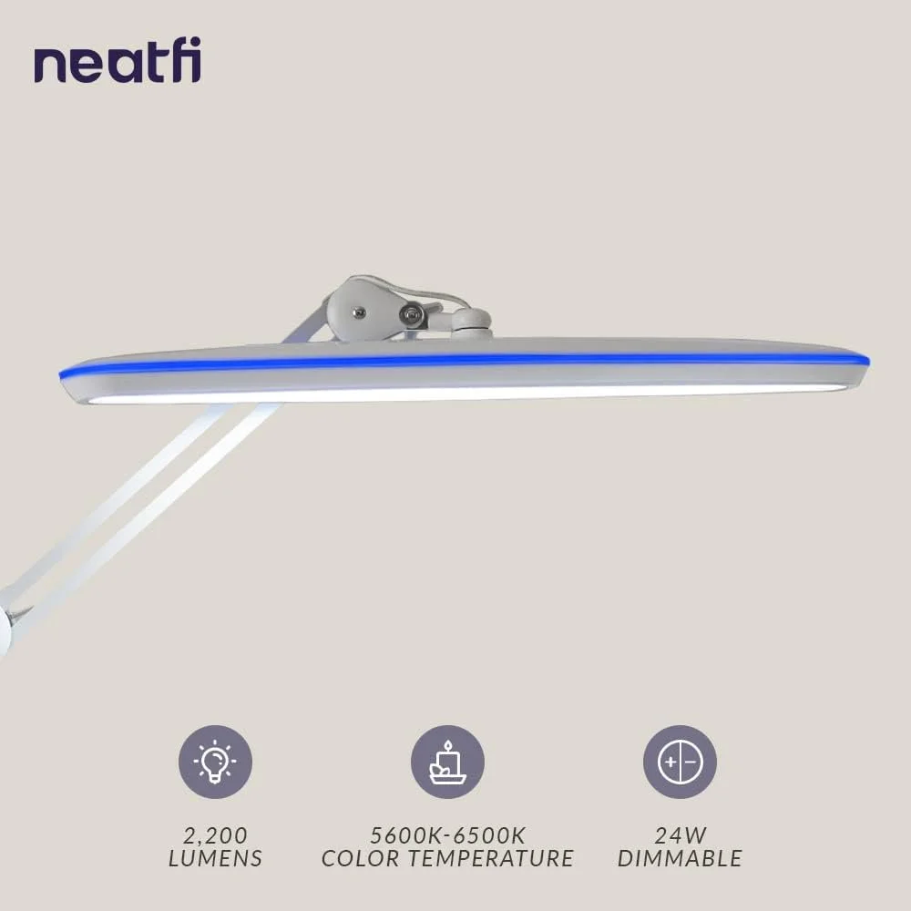 Neatfi LED task lamp with an adjustable arm