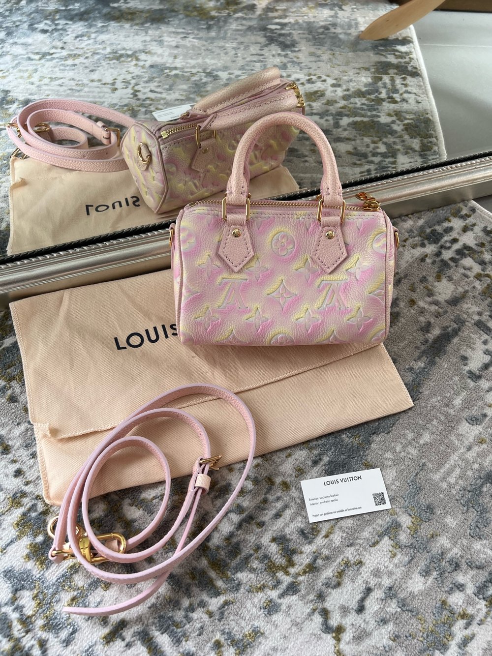Louis Vuitton Limited Edition - Pink Nano Speedy — Maison Mia
