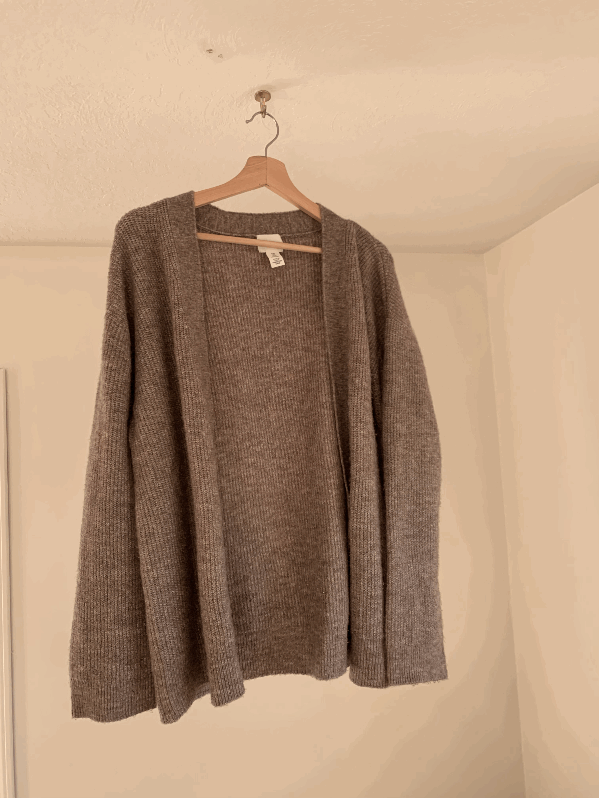 slouchy cardigan
