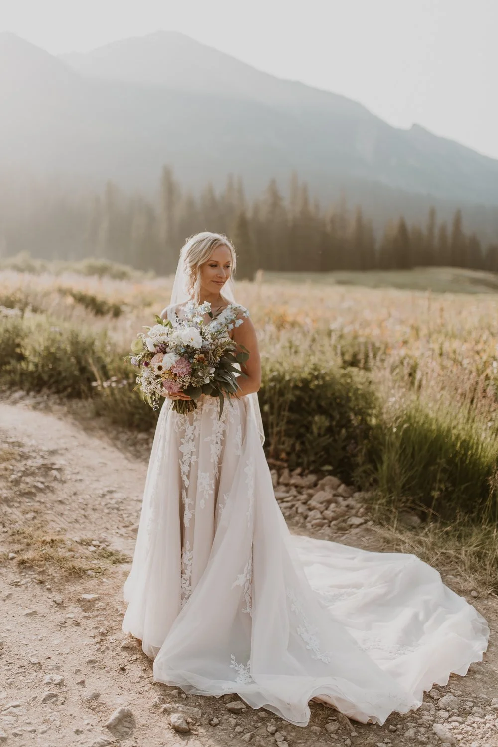 bride in Crested Butte