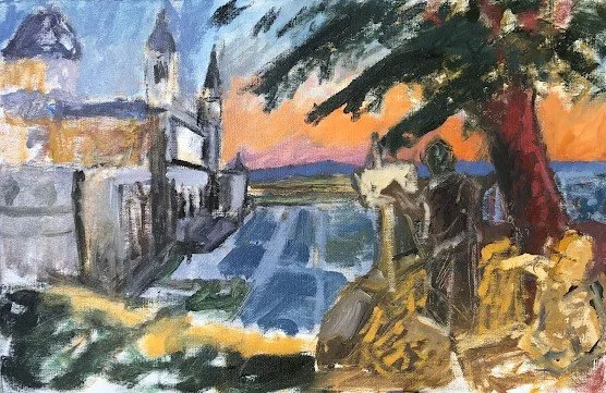 Painting the Almudena