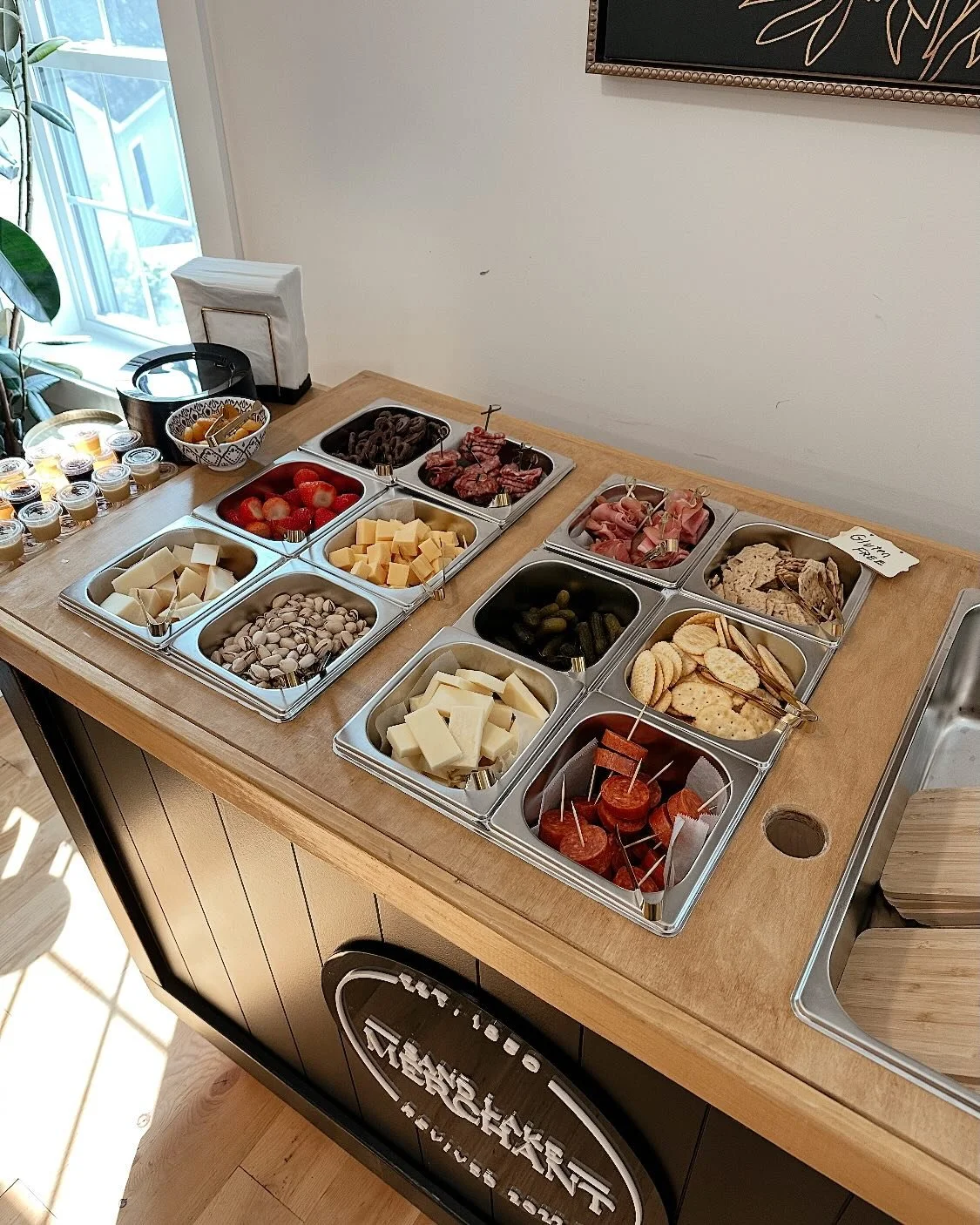 ⭐️ SOMETHING NEW AT SLM!
.
.
.
Did you know Sand Lake Merchant offers a customizable &lsquo;Charcuterie Cart To Go&rsquo; perfect for booking at your next gathering or holiday party? 

Swipe left &lt;&lt; for package details! 🧀🫒
All inquiring quest