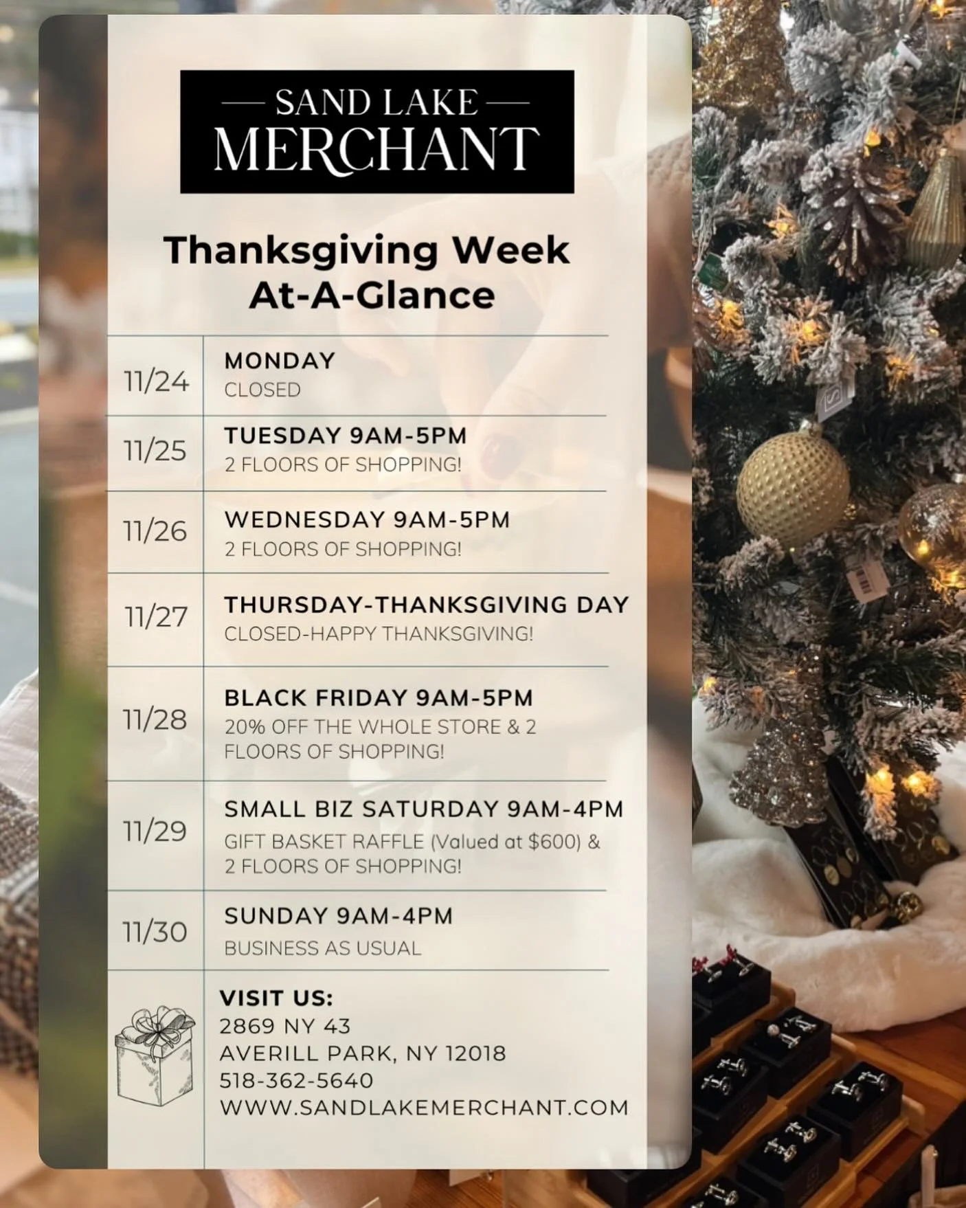 📣 The big week is HERE!! 🎉🦃🙌🏼🎁🛍️🤝

Tomorrow kicks off a full week of 2 floors of SLM shopping! Our second floor lounge has been transformed with more merchandise available for purchase!! Yes, that&rsquo;s right&mdash; that means DOUBLE the SH