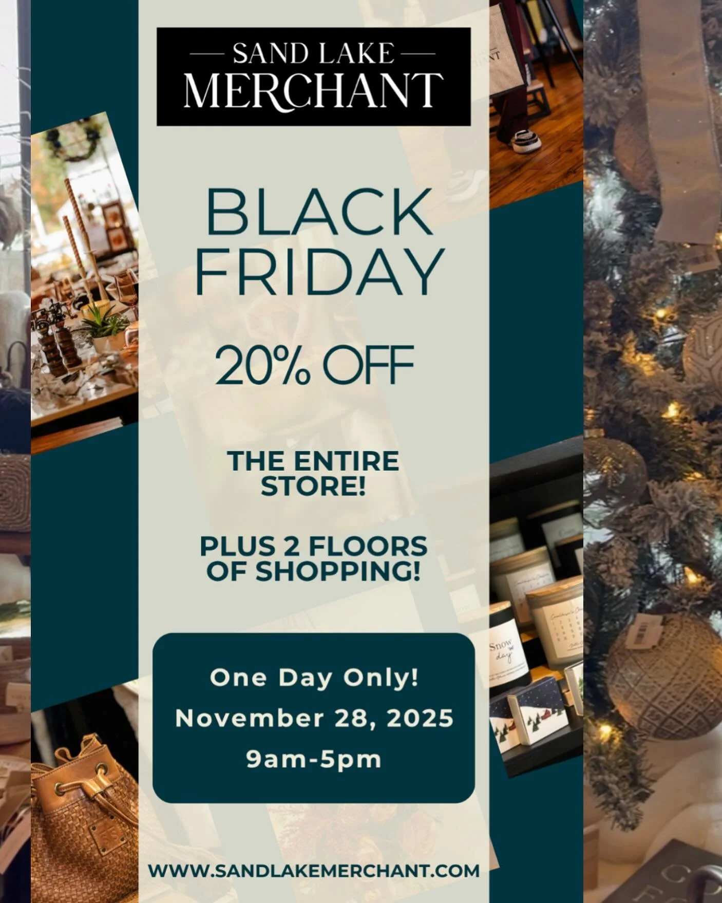BLACK FRIDAY SHOPPING HAPPENING NOW!! 
.
.
.
TODAY ONLY at SLM, enjoy 20% off our entire store, that&rsquo;s TWO floors of shopping all day!! 
Big shopping, big savings! 
We&rsquo;re here until 5pm today!! 

See you at the Merchant! 💫