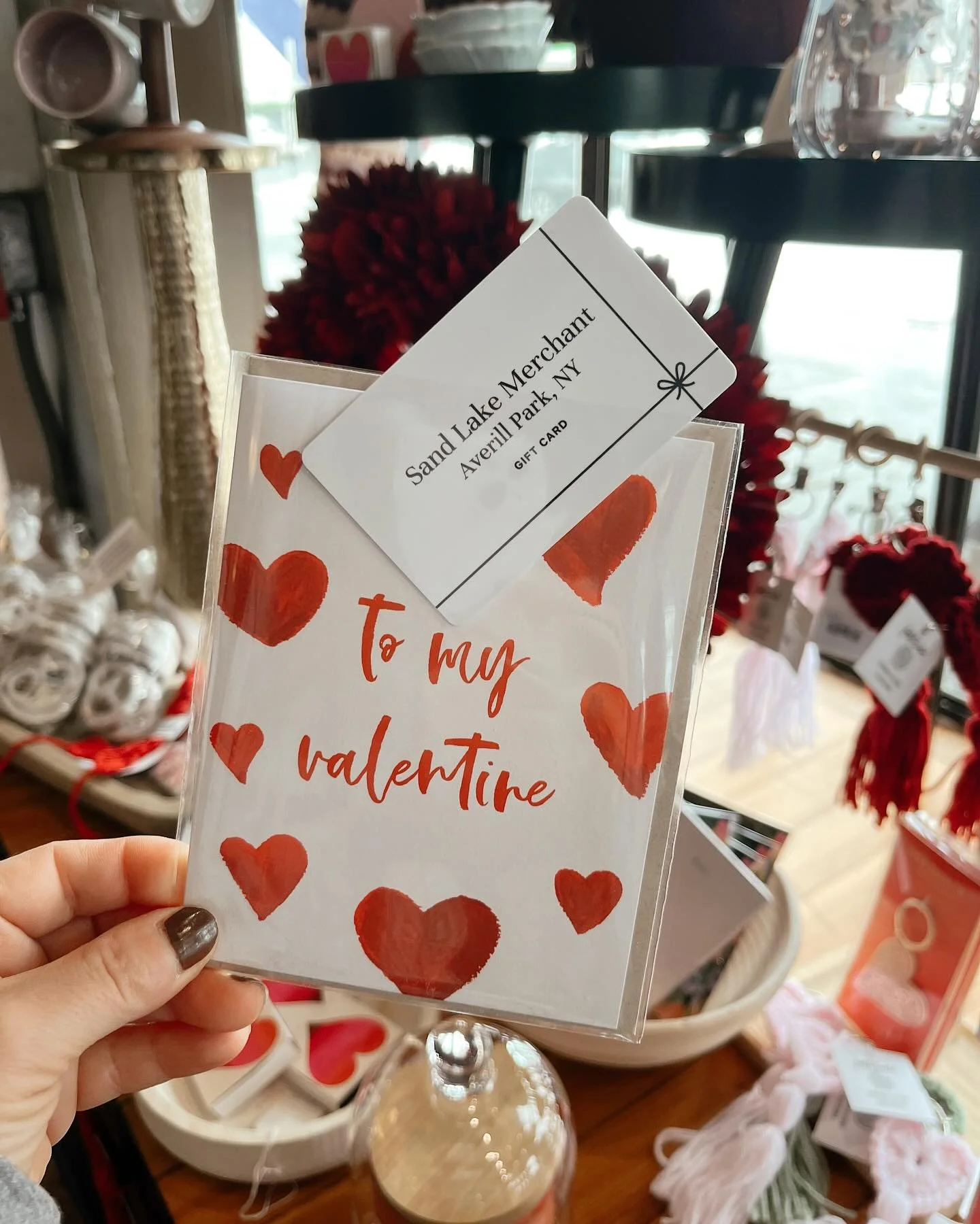 Love is in the air at SLM!! 💕
.
.
.
Sand Lake Merchant is Averill Park&rsquo;s hometown, one-stop gift shop, here to serve our great community and beyond for all your gifting needs! Swipe << to see what&rsquo;s in at SLM! 
And with Valentine&r