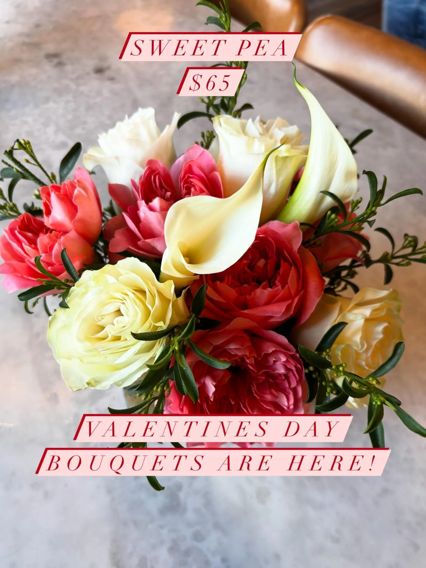 Our Valentine&rsquo;s Day Bouquets are here and as beautiful as ever! 💐

Freshly created, these gorgeous blooms range in price, size and variety. 

See one you love? DM or call us at 518-362-5640 and mention the name of the bouquet as shown in the i