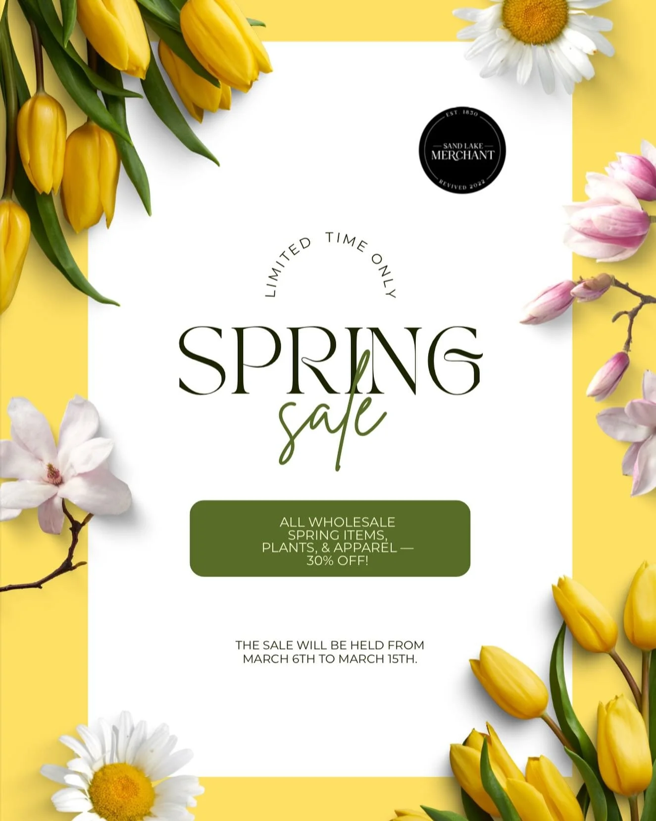 📣Coming SOON to a gift shop near you!!
.
.
.
Sand Lake Merchant is kicking off the Spring season with a &ldquo;Spring Ahead&rdquo; sale! Starting next Friday, 3/16, you can expect a 30% discount on all spring wholesale items which will include SLM p