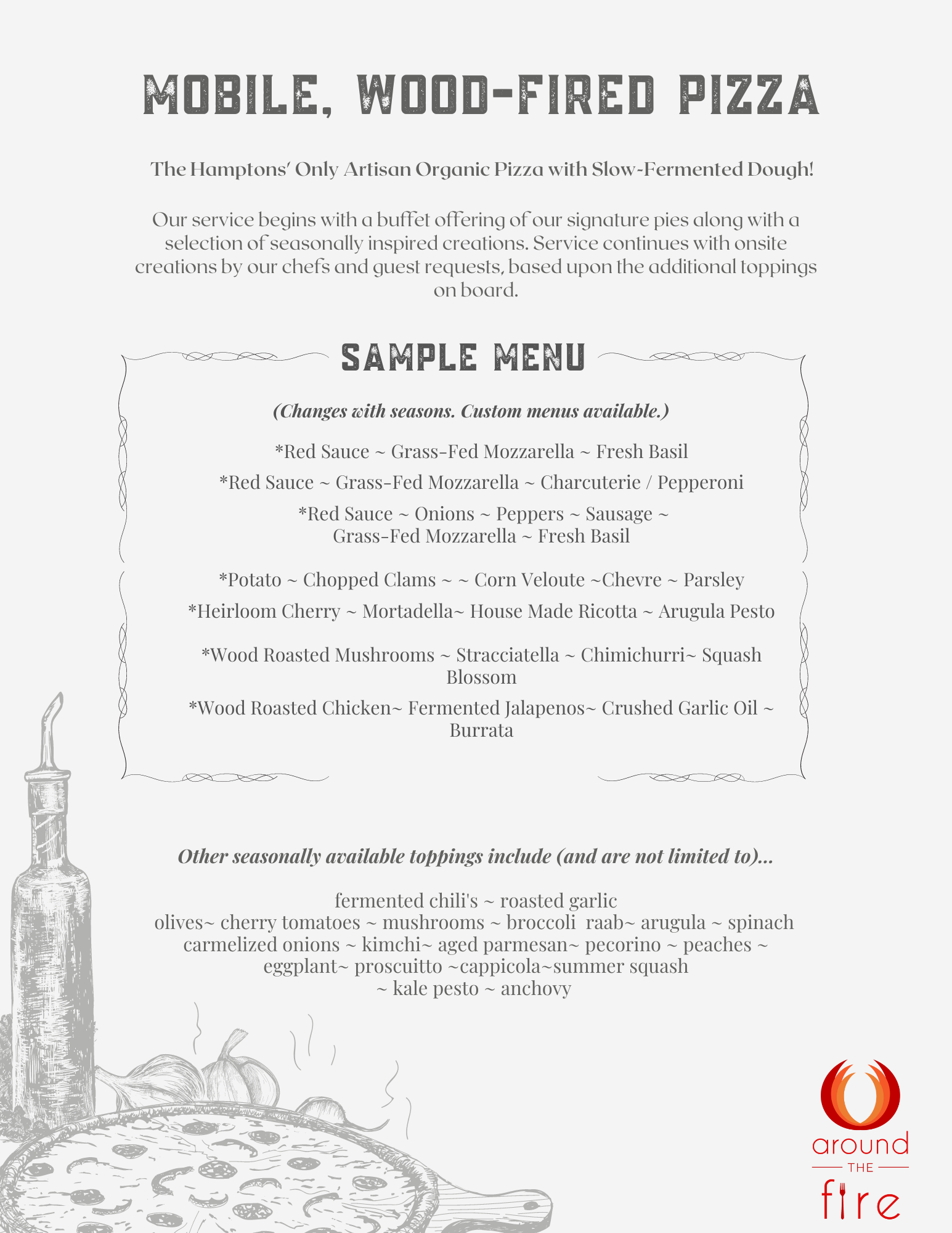 Mobile Wood Fire Pizza — Around The Fire