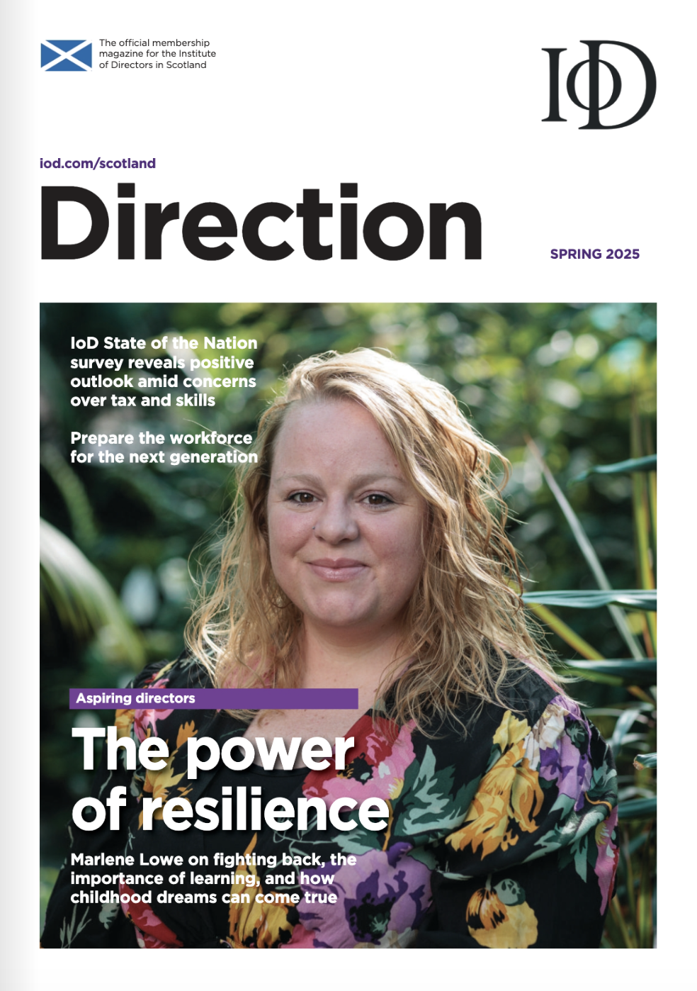 Featured in the IoD Direction Magazine