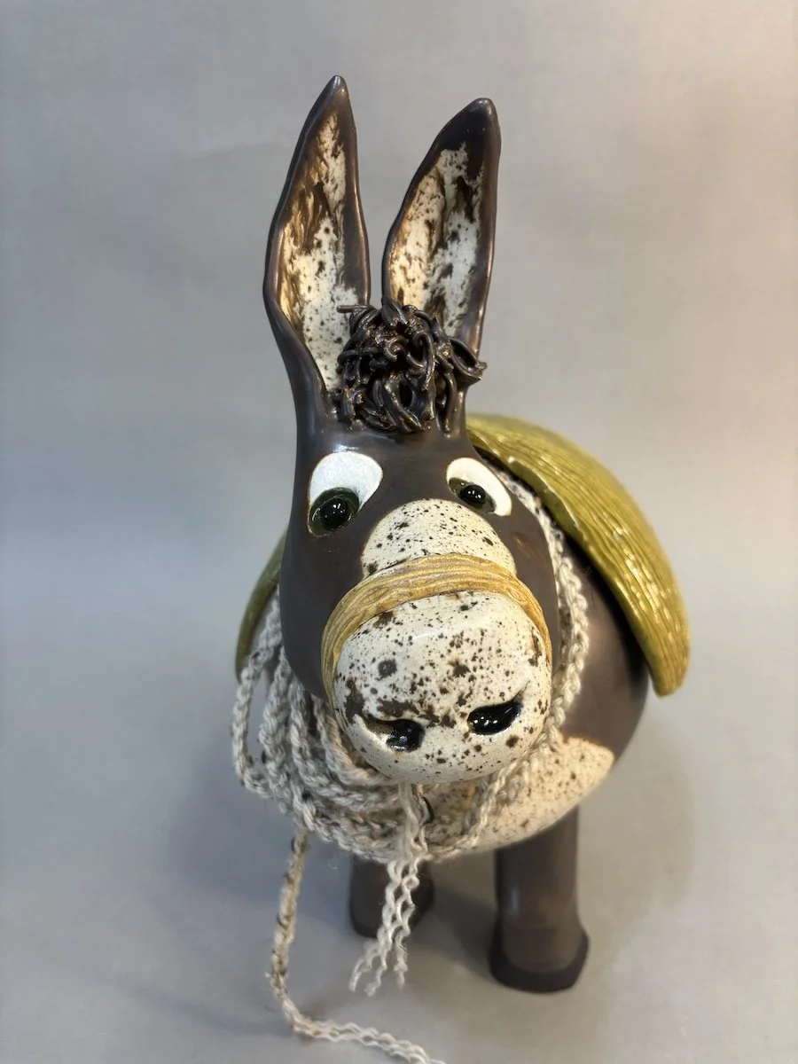 Douglas  Stoneware slab   15" H  12" L  8" W