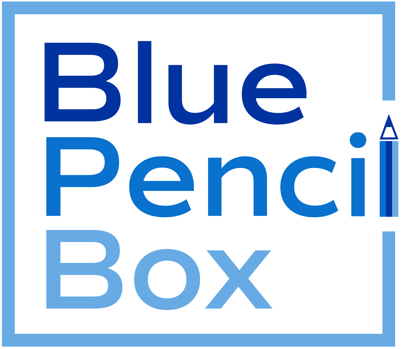 Blue Pencil Box