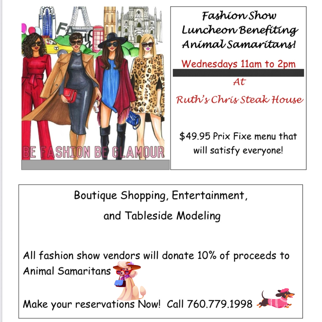 LaDiDa Jewelry Fashion Show Lunches every Wednesday, benefiting Animal Samaritans