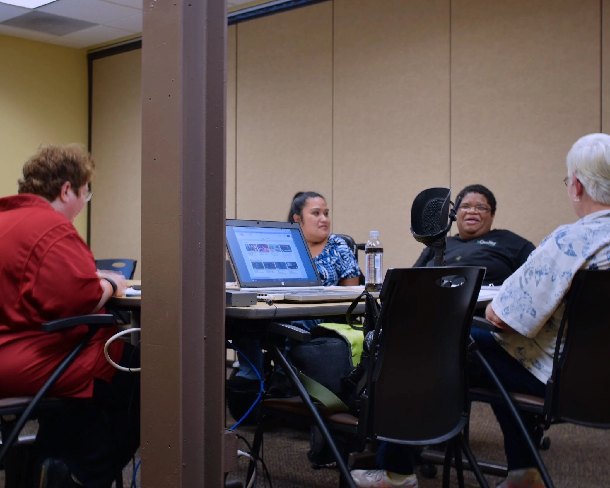 Classroom of people with disabilities