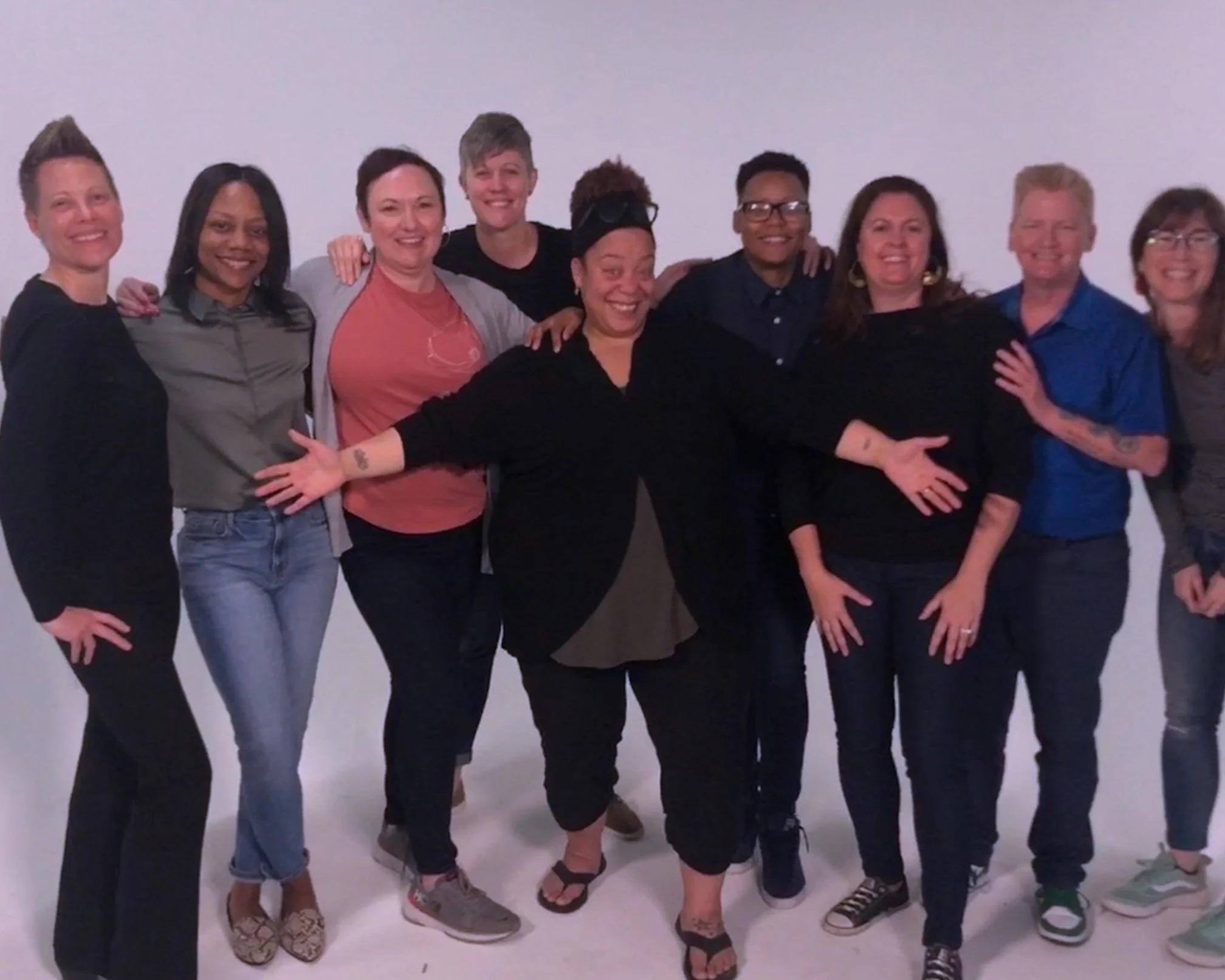 Group of women and men