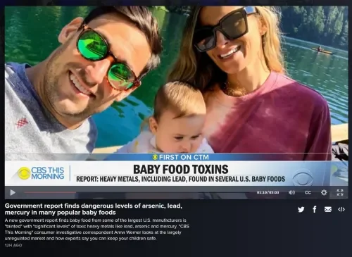 Carrie Georgette Kerner featured on CBS News for a babyfood wellness segment