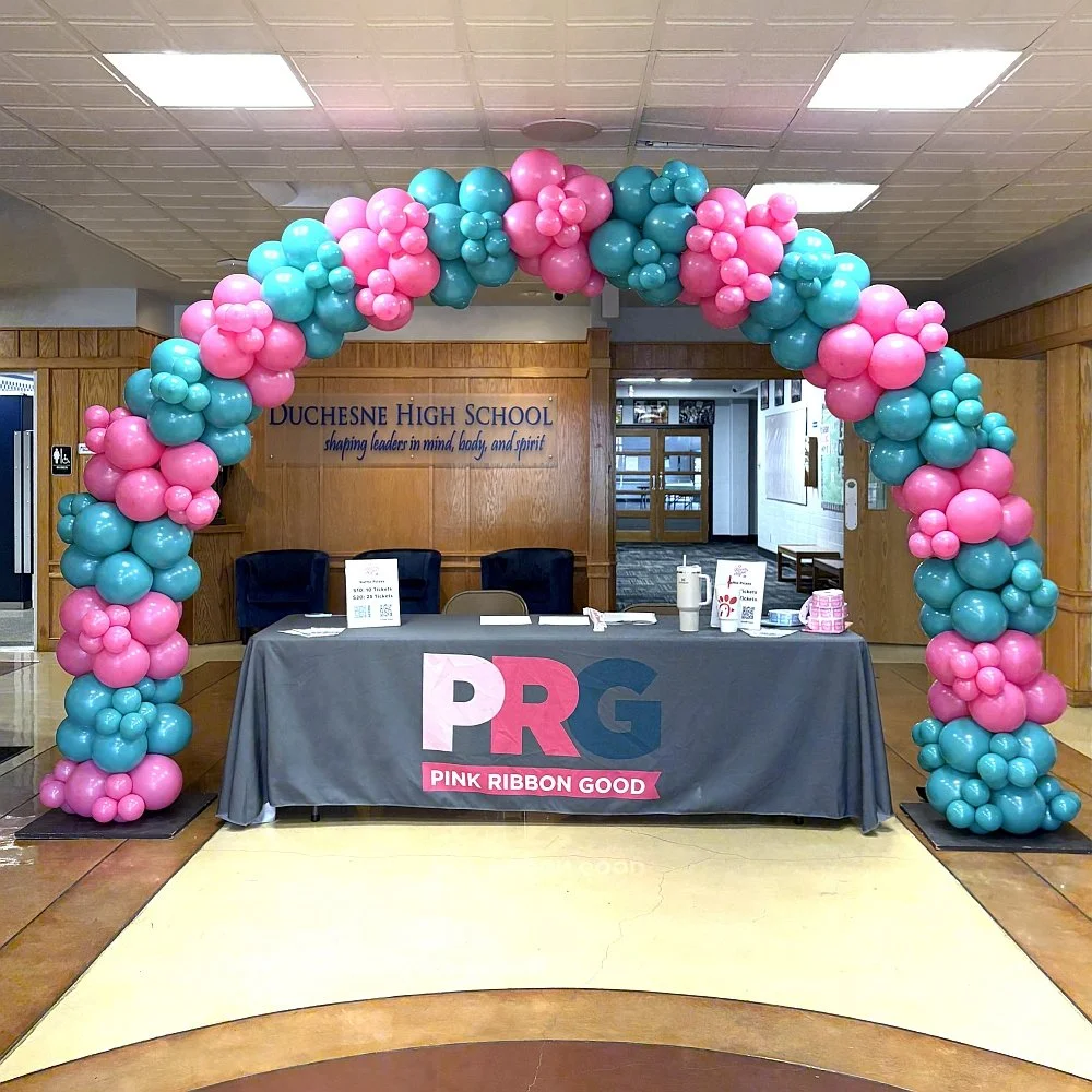 Organic balloon arch for corporate events