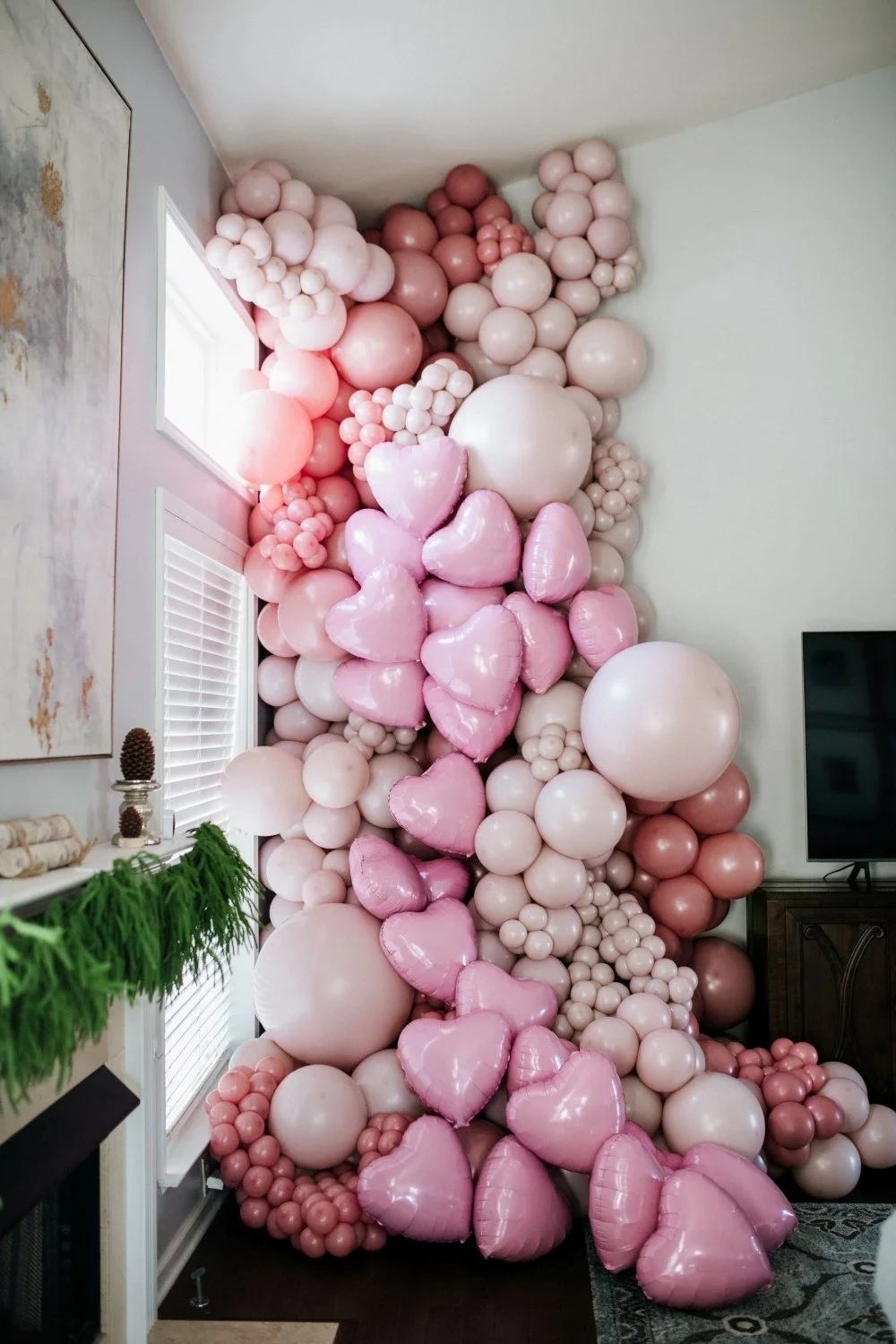 Pink Balloon Installation1.JPG