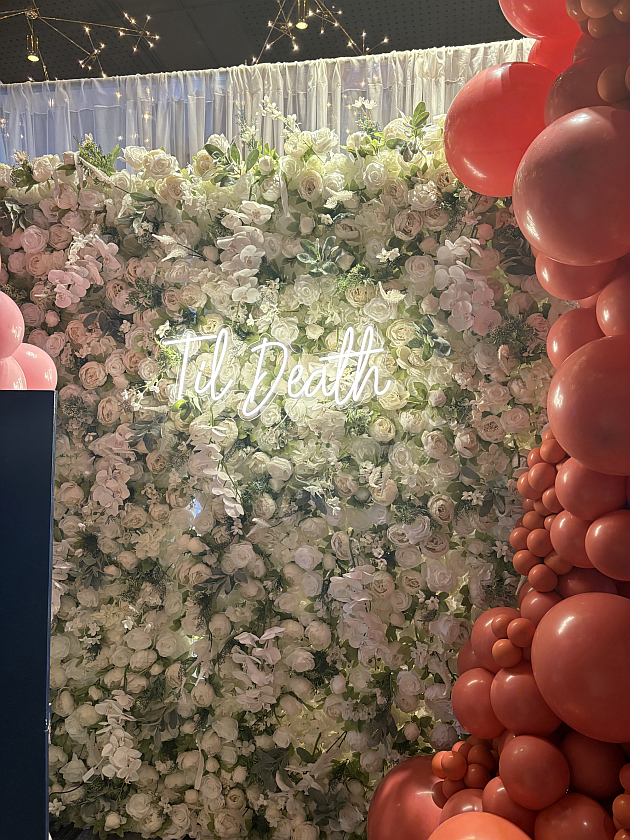 Til Death Do Us Part neon sign for weddings, bridal showers, and bachelorette parties