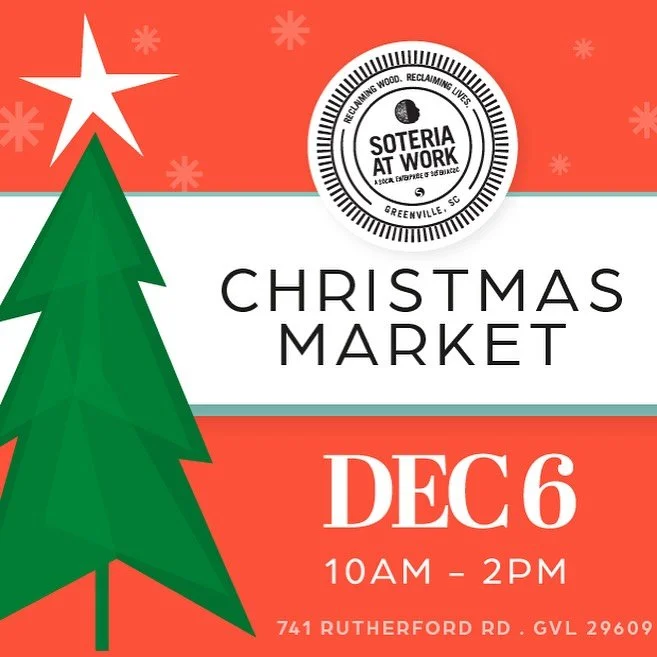 Christmas shop with Soteria&rsquo;s Social Enterprise, @soteriaatwork 

Come out to our wood shop this Saturday, Dec 6, from 10am - 2pm to pick up one-of-a-kind gifts made by men working to reclaim their lives after incarceration.

Soteria At Work Wo