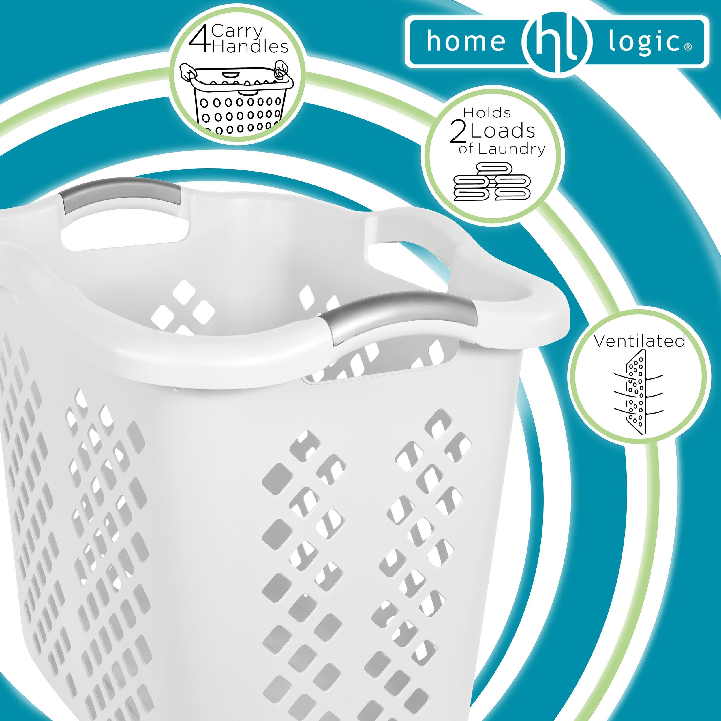 Home Logic 2 Bushel Lamper Laundry Basket 🧺 

This multi-purpose laundry basket-hamper combination helps make your laundry routine easier!

Available at Walmart &amp; Lowe&rsquo;s stores ☑

Check out the link in our bio for product links 🔗
linktr.e