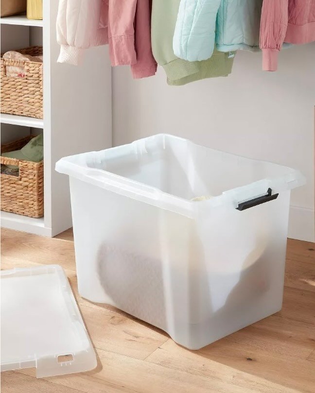 Add a touch of style to your storage solutions with this Large Frosted Latching Storage Box from Brightroom&trade; ✔️

Available at @target 🎯

▫️Large latching storage box
▫️Frosted silhouette
▫️Stackable design
▫️76qt capacity
▫️Plastic constructio