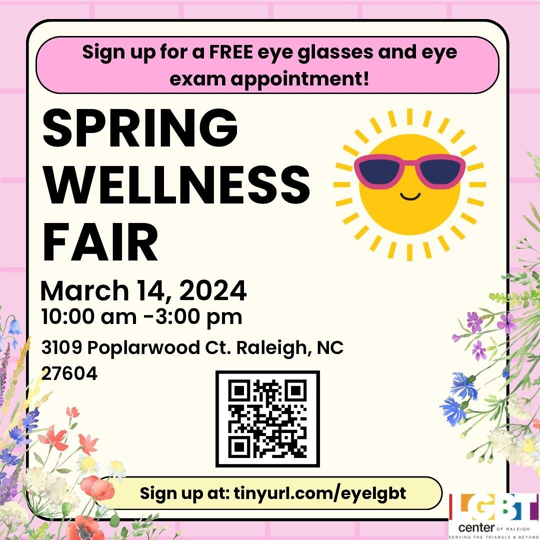 Our spring health fair is right around the corner! 
We will be providing free eye exams/eyeglasses, along with plenty of other services! In order to help us prepare, we would appreciate you being able to RSVP and/or sign up for an eye appointment. Pl