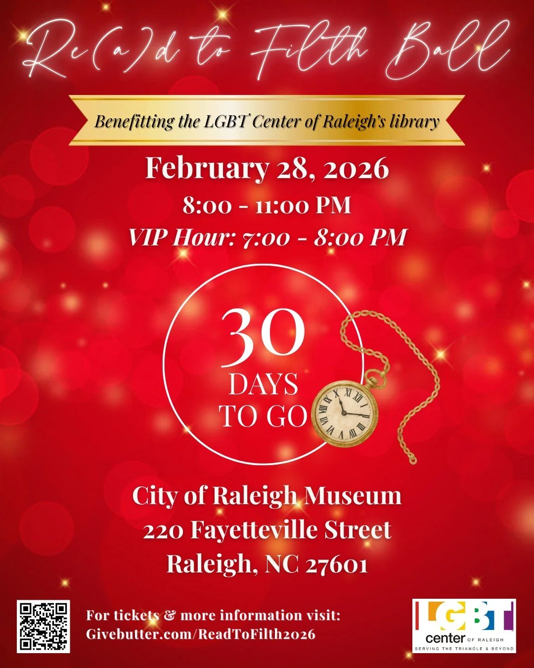 The countdown is on! 💃🏽 🪩 🕺
Our annual Re(a)d To Filth ball is right around the corner and we can't contain our excitement! Have you gotten your ticket yet? If not.. be sure to grab it ASAP! Link is in our bio!