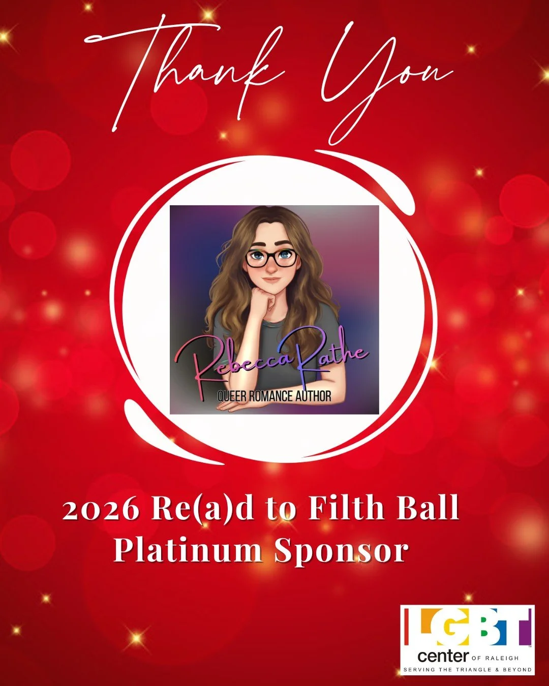 Rebecca Rathe (they/them) is a local LGBTQ+ author and regular supporter of the LGBT Center of Raleigh. 

Rebecca is a self described neurotic, neurodivergent hot mess who has put their whole heart into their "smut with purpose" agenda, tur