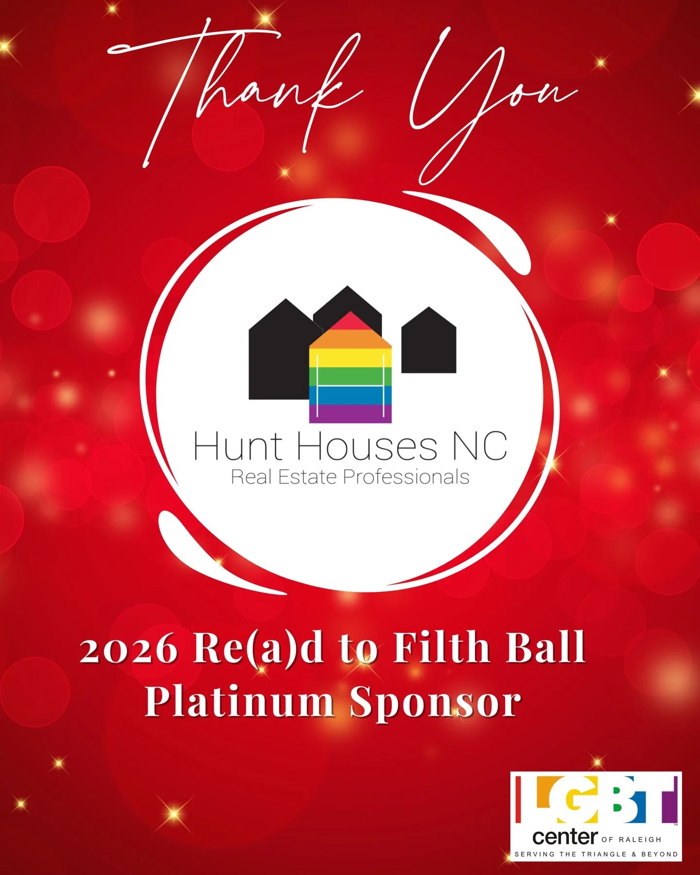 Hunt Houses NC is a proud local real estate company creating affirming pathways to homeownership for the LGBTQ+ community right here in Raleigh. They believe home should feel safe, celebrated, and truly yours.

We are grateful for their continued sup