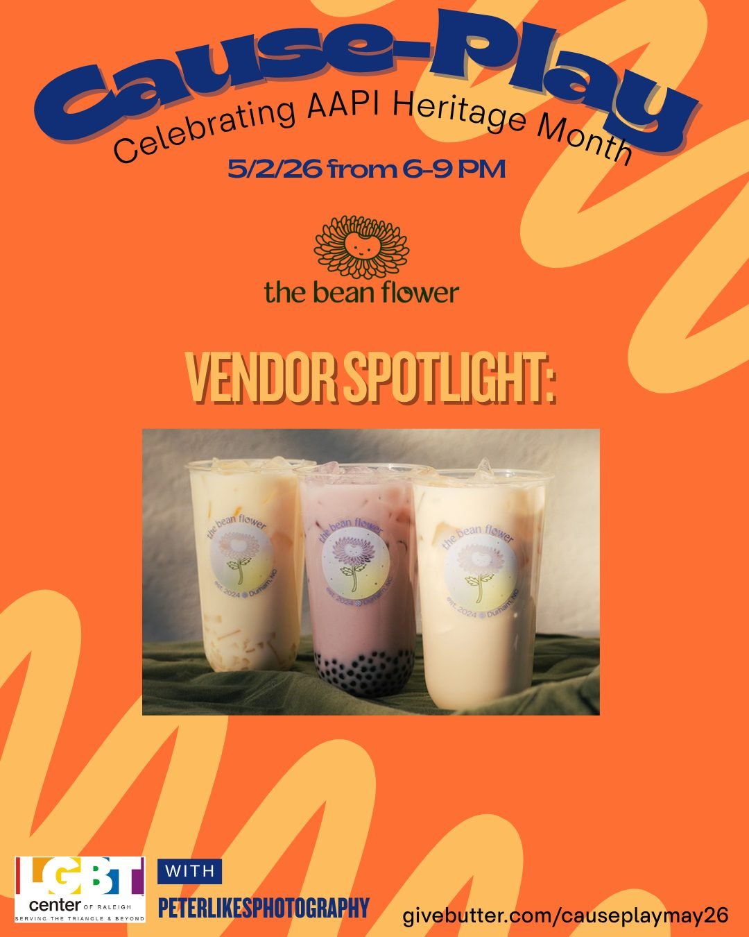 The Bean Flower is a Durham-based, AAPI-owned small business celebrating culture and community through delicious and authentic flavor. We are so excited to partner with The Bean Flower for our upcoming Cause-Play Event! Learn more and show them some 
