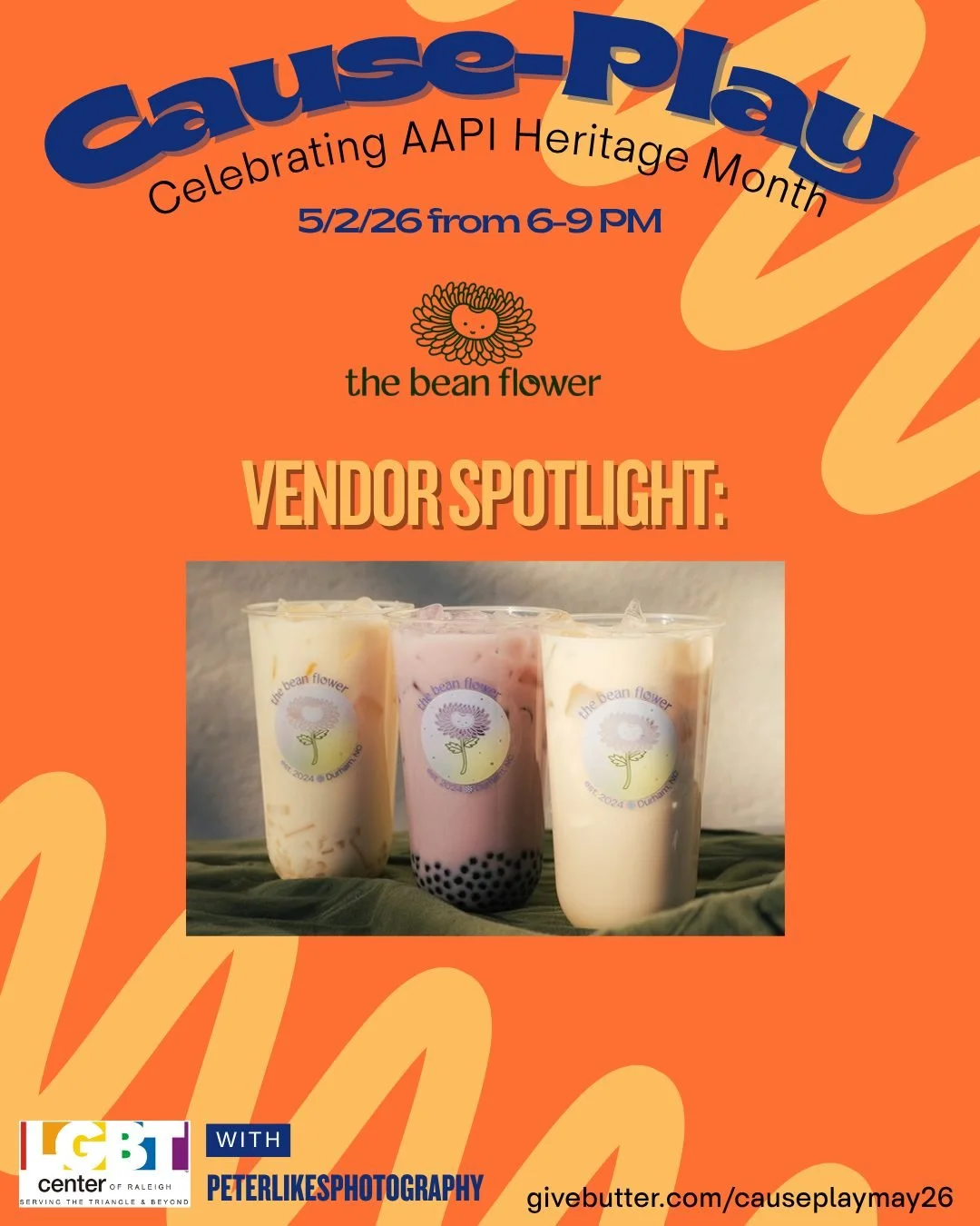 The Bean Flower is a Durham-based, AAPI-owned small business celebrating culture and community through delicious and authentic flavor. We are so excited to partner with The Bean Flower for our upcoming Cause-Play Event! Learn more and show them some 