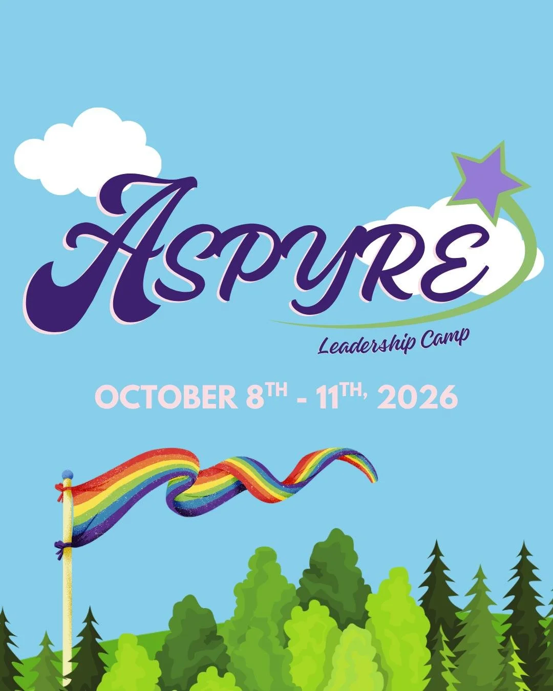 🚨 The countdown is on! 🚨

Registration for ASPYRE Youth Leadership Camp opens TOMORROW, June 1!

ASPYRE Youth Leadership Camp empowers young members of the LGBTQ+ community and their allies to achieve personal growth through activism and community 
