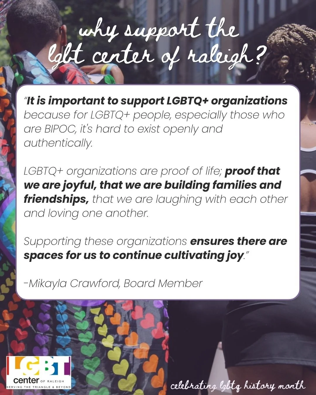 Nothing speaks louder than the direct impact our community experiences through The Center 🏳️&zwj;🌈.

Every day that we are able to provide aid, resources, entertainment or just a safer space to someone is a day well fullfilled.

We are humbled and 