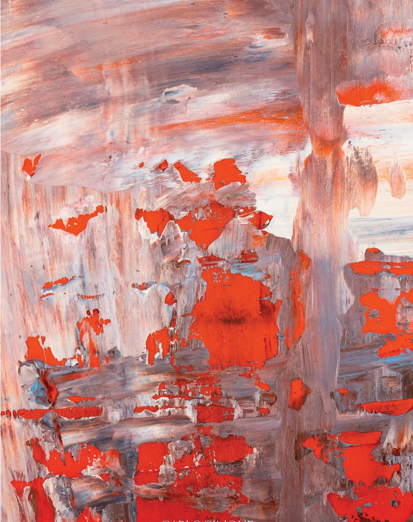 detail from &ldquo;LIKE WATER&rdquo;, 2025 
oil on cardboard 101.6 x76.2 cm

in collaboration with @showgallery