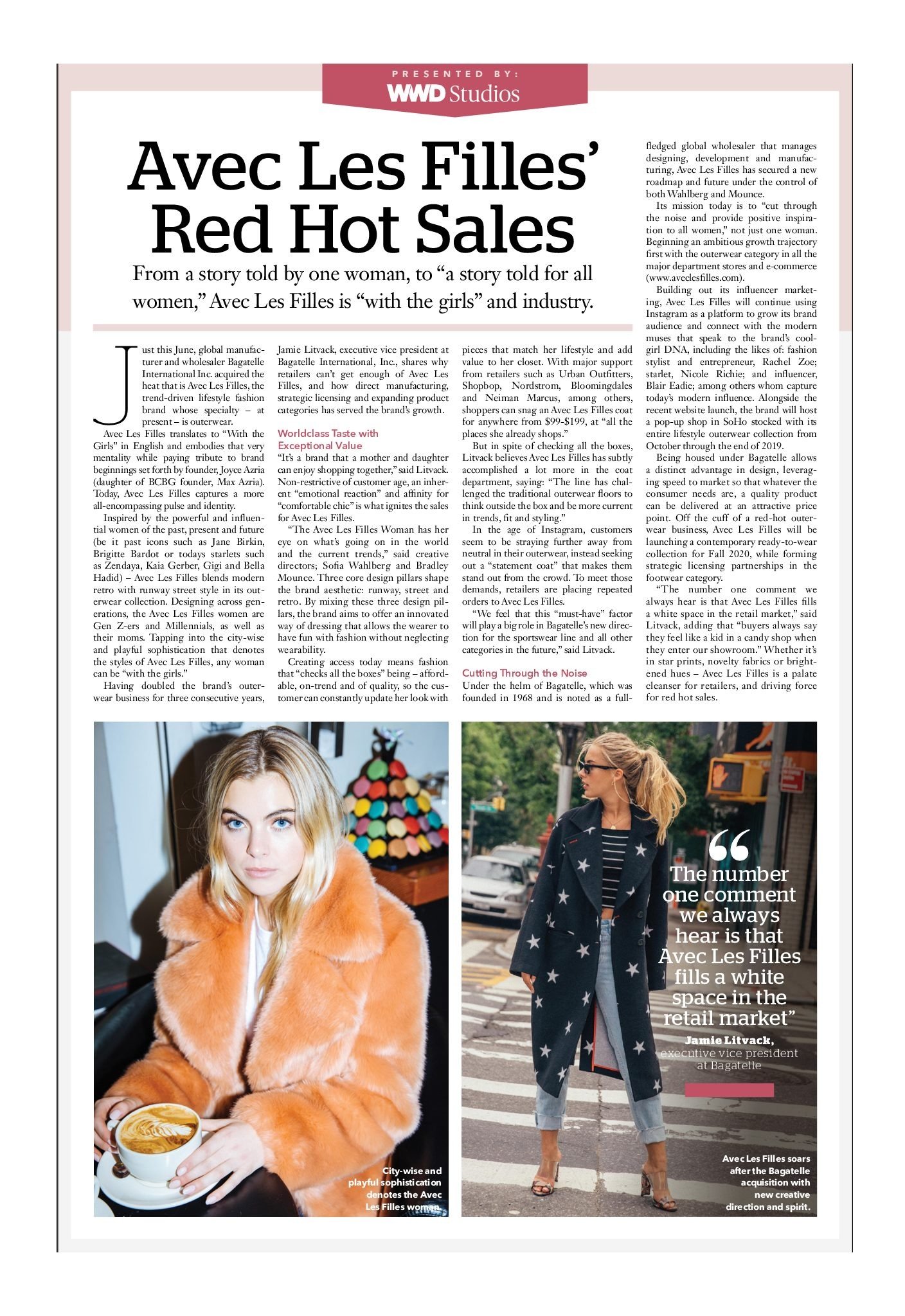 ‘Avec Les Filles’ Red Hot Sales’ featured in WWD