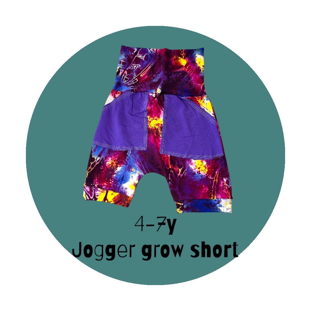 Tie-Dye 4-7y Grow Jogger Shorts