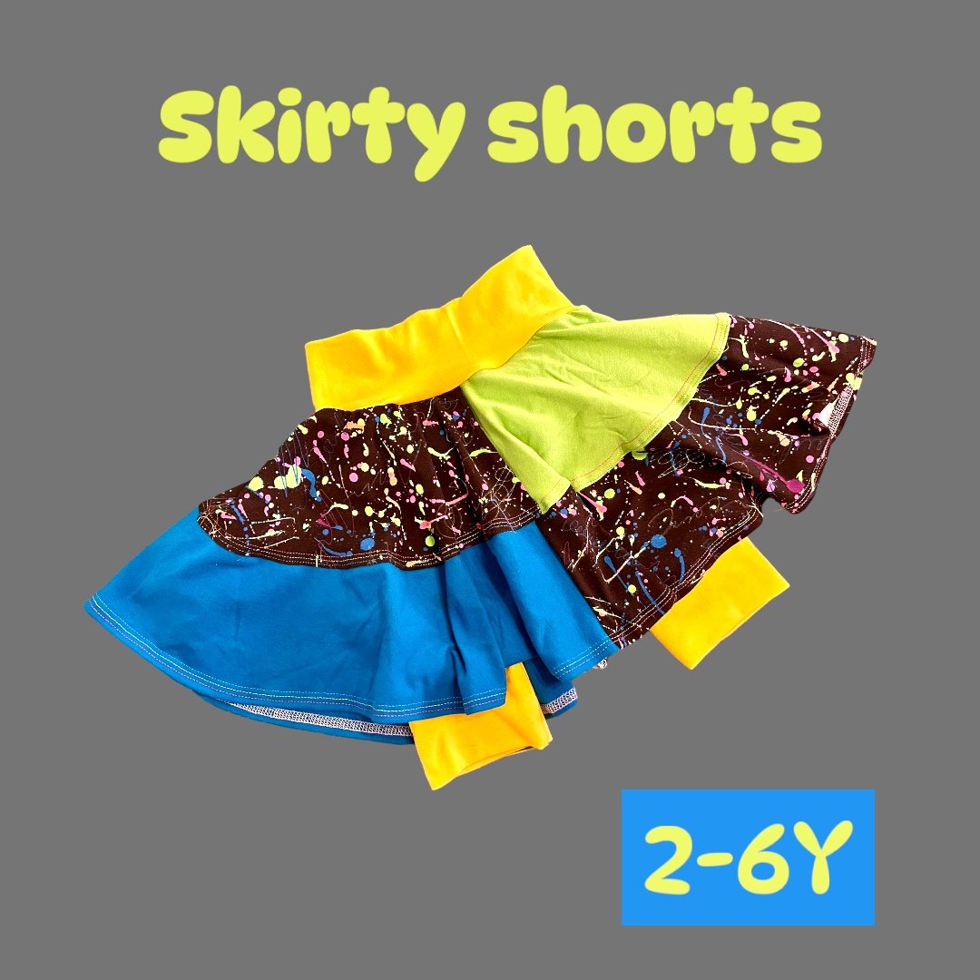 Skater Skirty shorts! 2-6Y