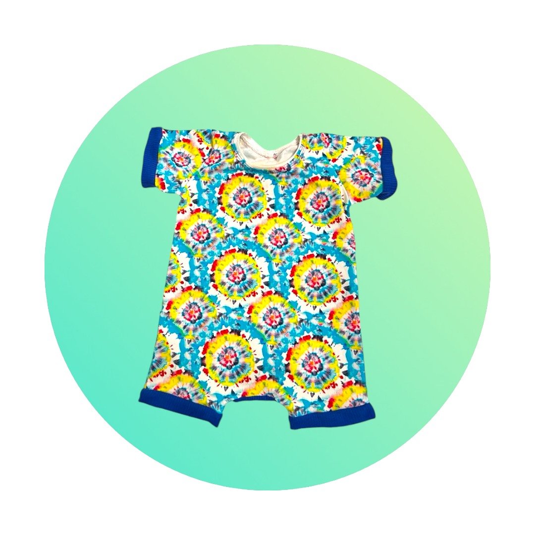Tie Dye pull on Romper 12-18m