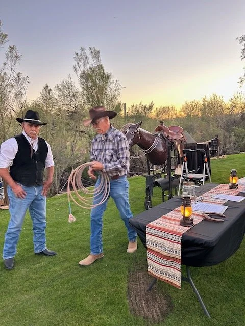 Cowboy games at a Trail Dust event