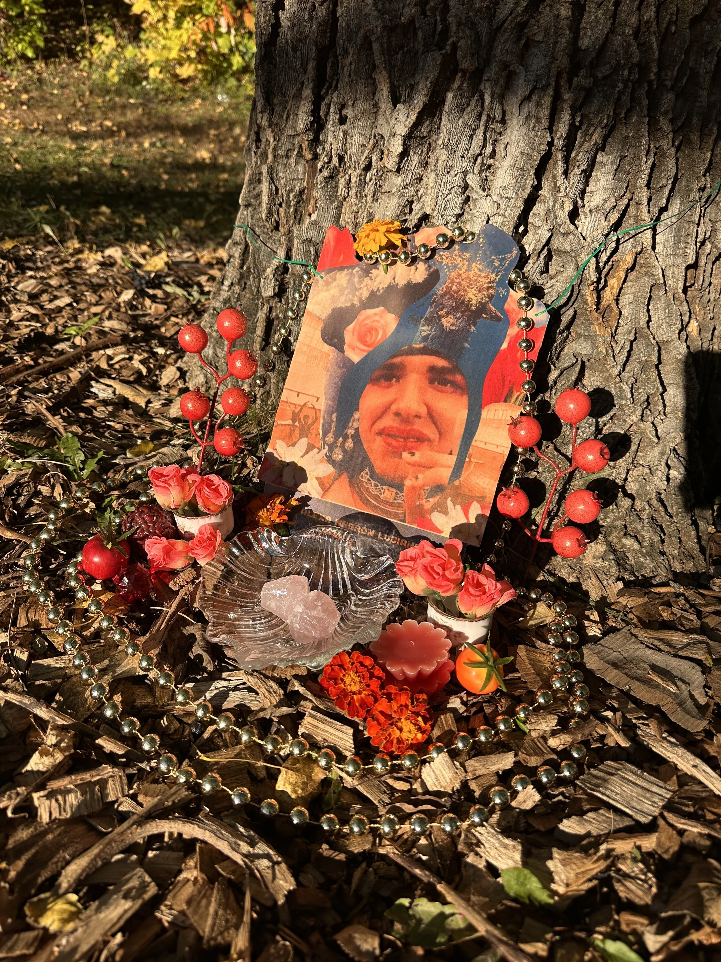 Portrait of Alexa Negrón Luciano for Eulogia, a trans-ancestor altar project by Cándida González and Nell Pierce. Click through for more photos and details on the project.