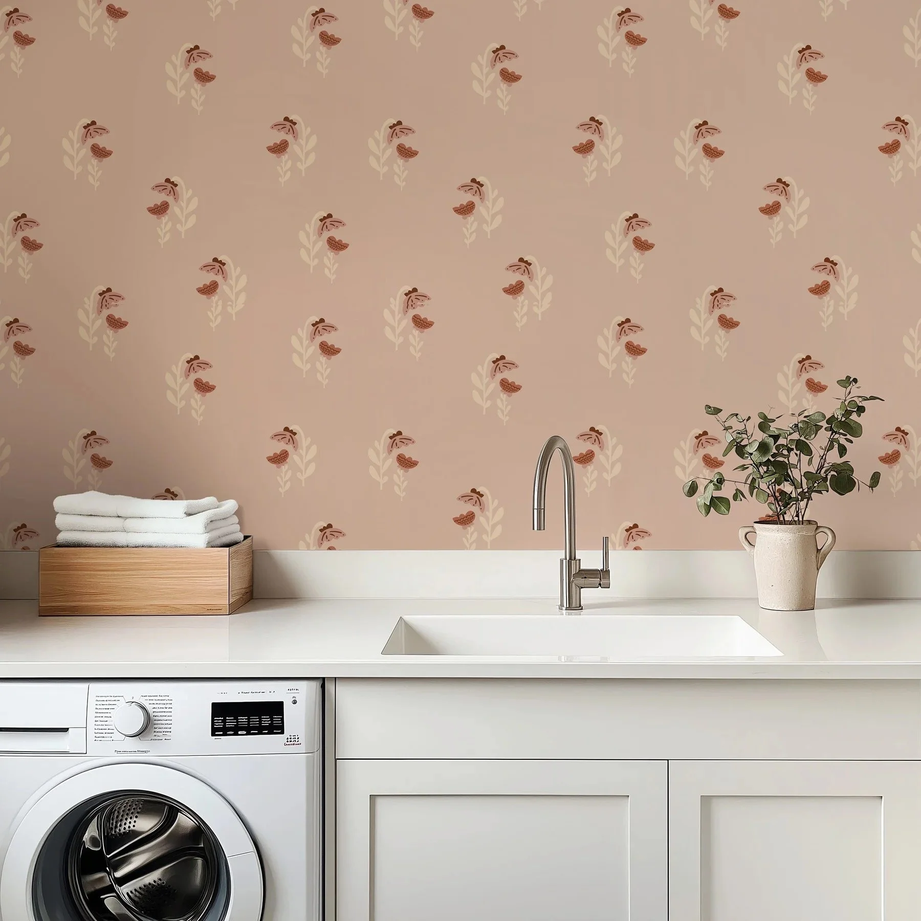 Vintage Floral Wallpaper by Meghan Pauley Nespeca and Loomwell