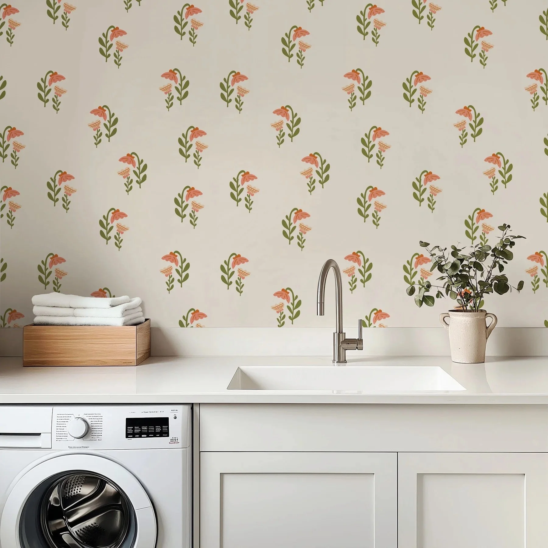 Hand Drawn Botanical Wallpaper by Meghan Pauley Nespeca and Loomwell