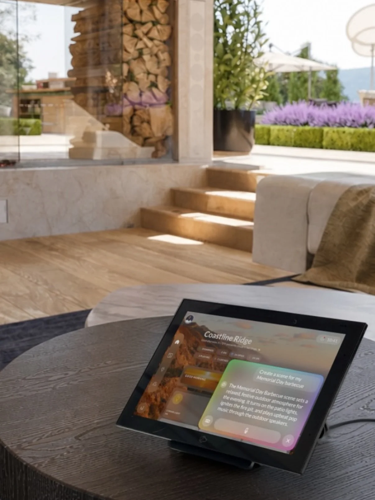 Your backyard should be just as smart as the rest of your home.

With @joshdotai , enjoying your outdoor spaces has never been easier. Whether you&rsquo;re relaxing by the pool, entertaining on the patio, or hosting a summer gathering, simple voice c