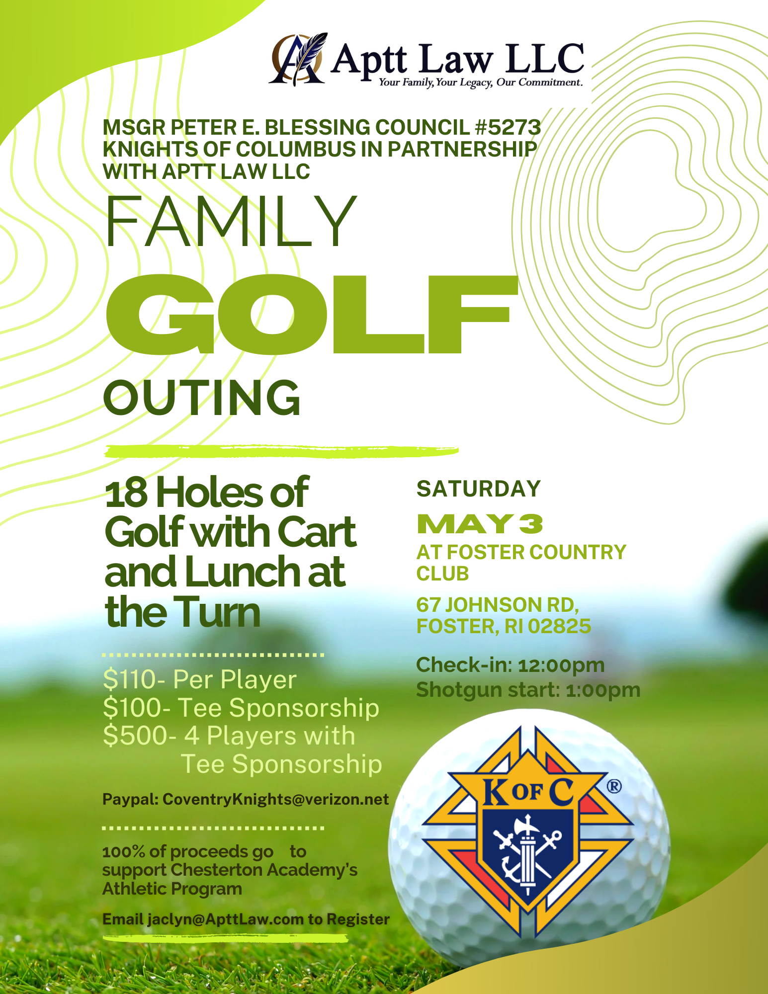 Family Golf Outing