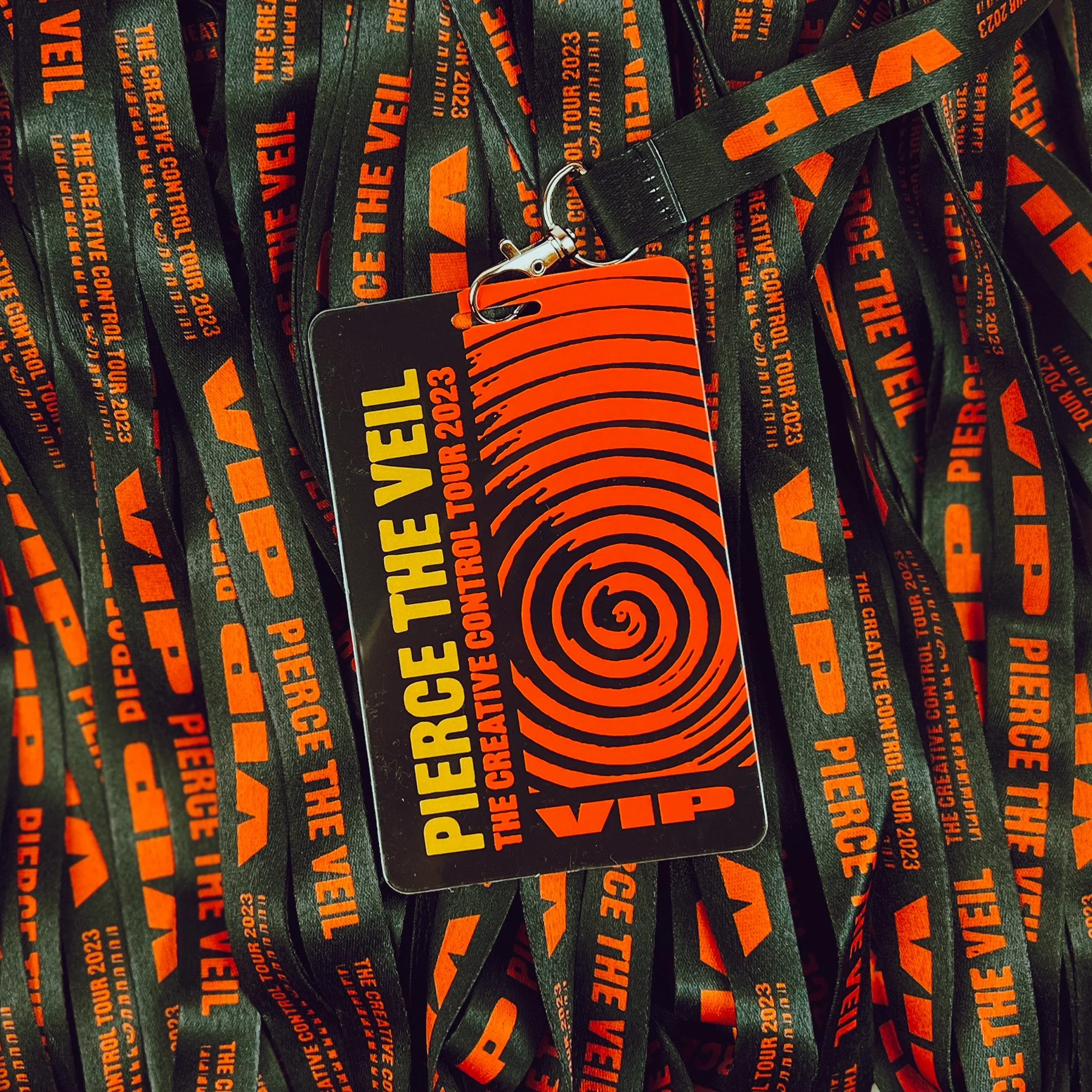 VIP lanyards for Pierce the Veil Creative Control Tour 2023