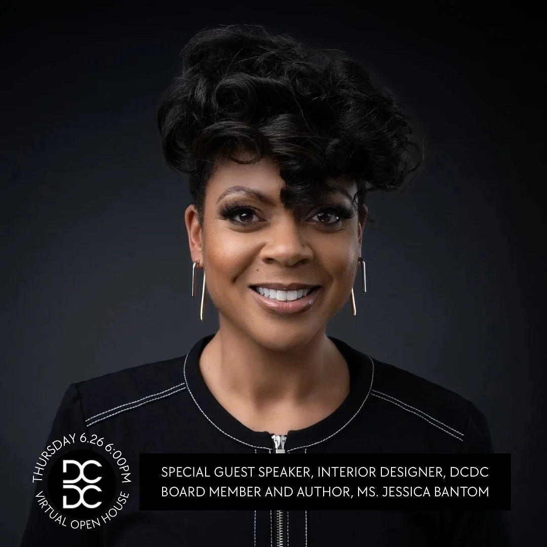 You’re Invited! Design Collective DC Virtual Open House
Hey Members & Friends of Design Collective DC —
Join us this Thursday, June 26 at 6:00 PM for an inspiring Virtual Open House!
ποΈ Featuring special guest:
Jessica Bantom &ndas